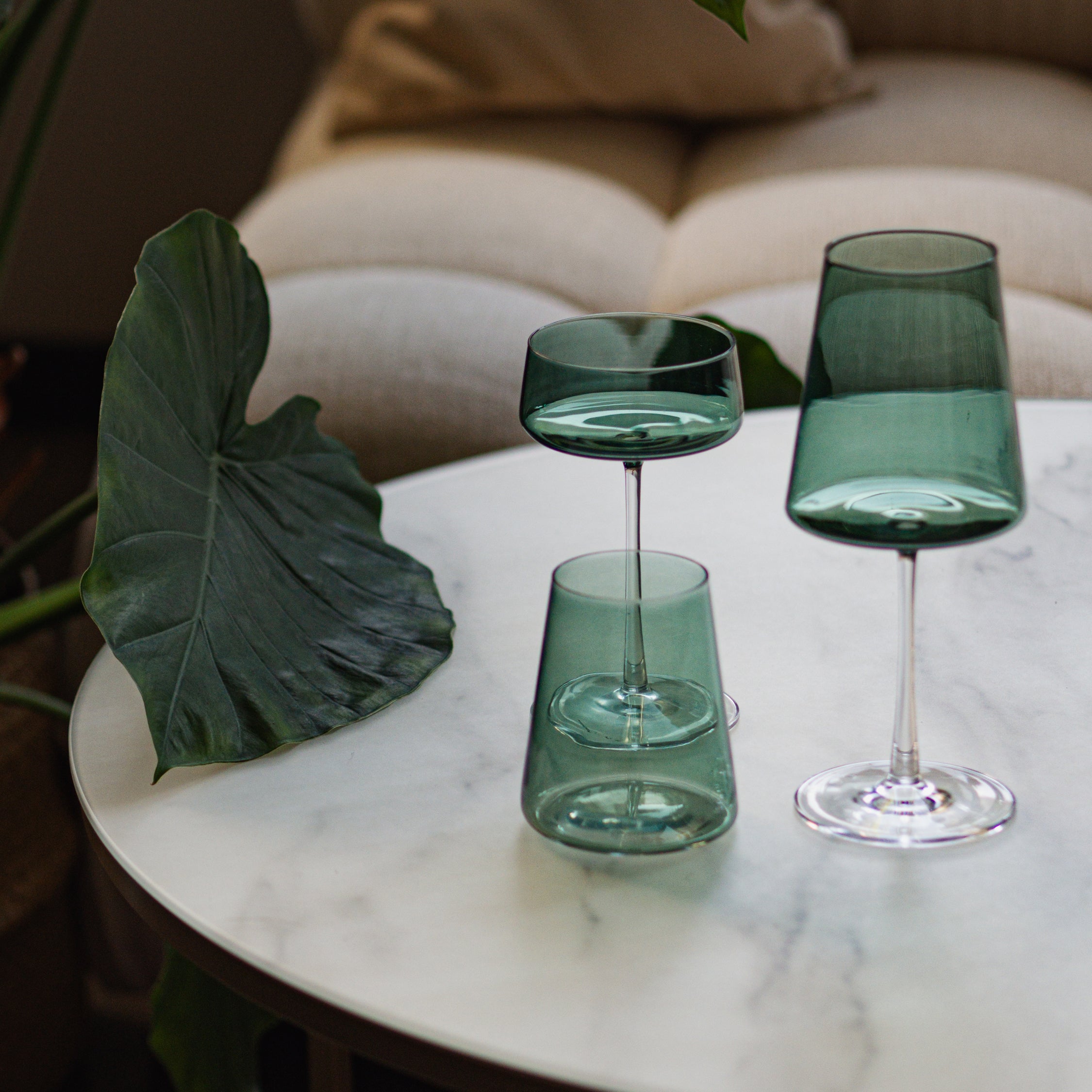 Vida Kolorowy Kieliszek do wina Malachit, 6szt, 400ml