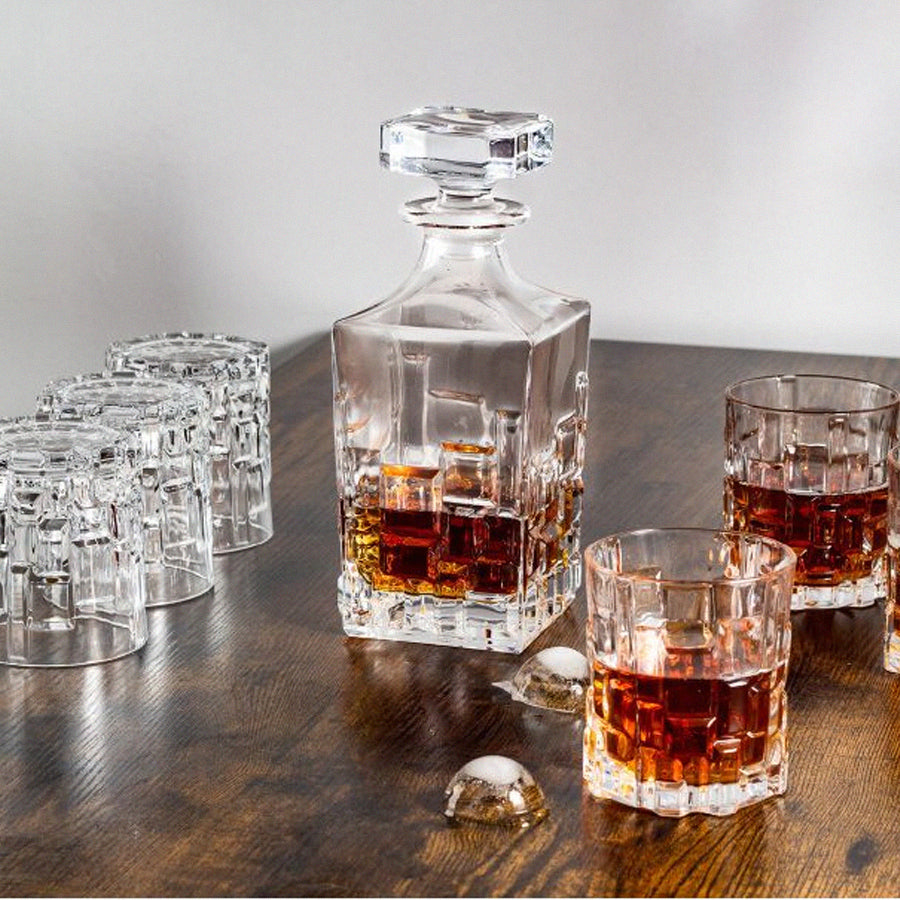 Lakrima crystal whiskey glasses with engraving, 6 pcs, 240 ml (Copy)