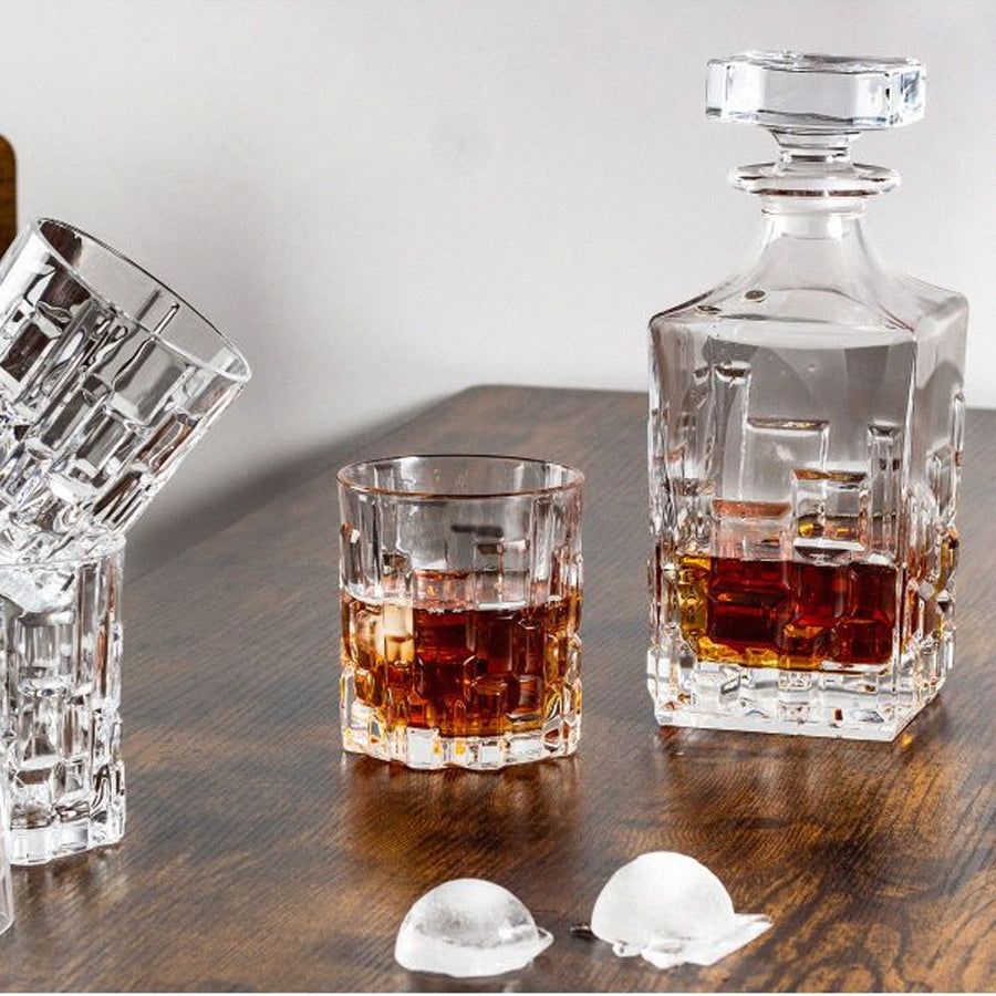 Lakrima crystal whiskey glasses with engraving, 6 pcs, 240 ml (Copy)