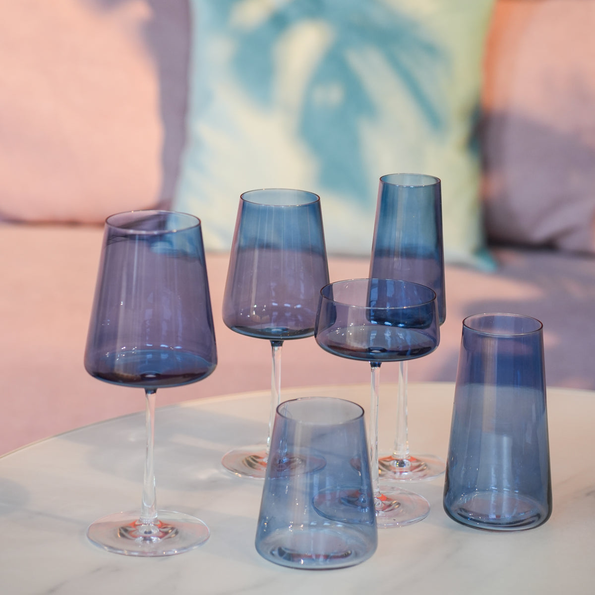 Vida Colored Mist Drinking Glass, 1pc, 380ml