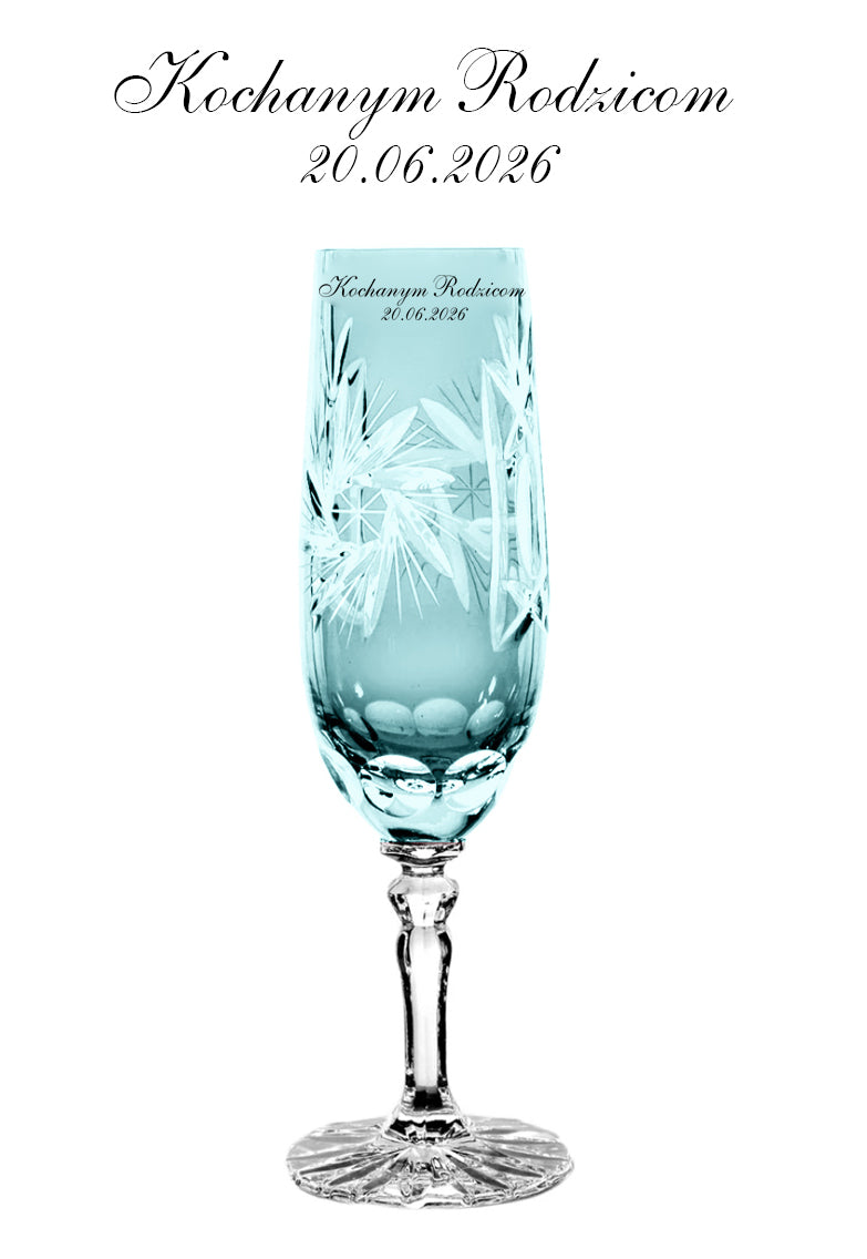 Kalatina Aqua Set aus Kristallweingläsern 2-tlg., Wasserglas 2-tlg., mit Gravur