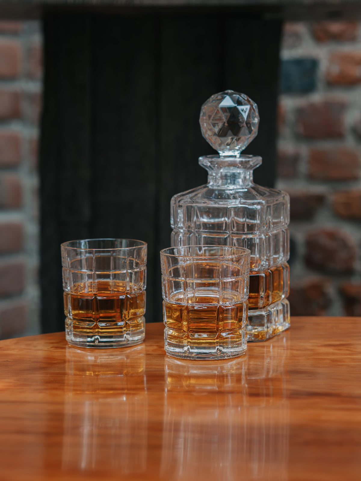 Vaso Karafka + kryształowe szklanki do whisky z grawerem inicjałów, 2szt, 240ml