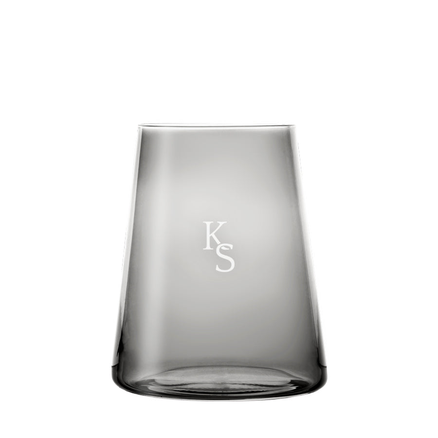 Vida Colored Drinking Glass Gris, 1pc, 380ml