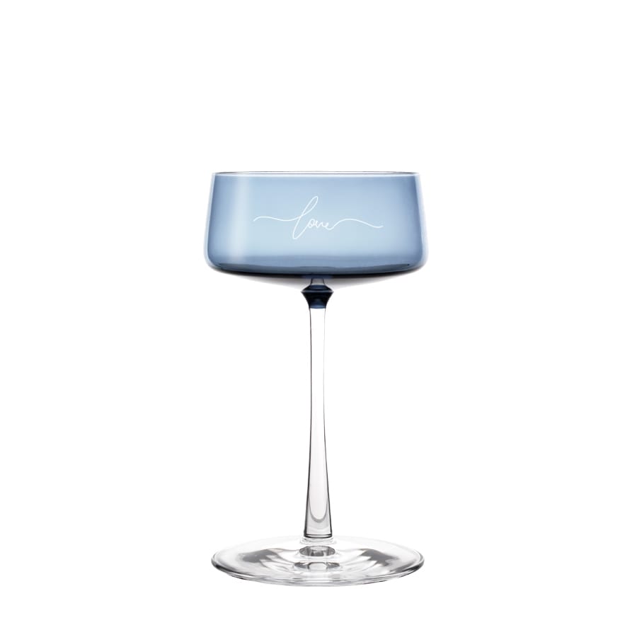 Vida Kolorowy Kieliszek do szampana Martini Mist z grawerem, 1szt, 230ml