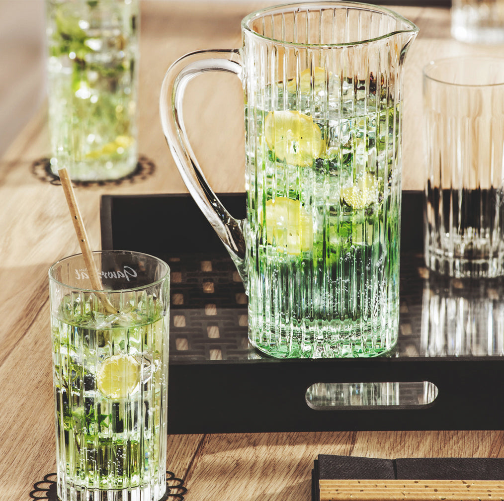 Vaso II Karaffe + Kristall-Whiskygläser Mokka, 2 Stück, 240ml