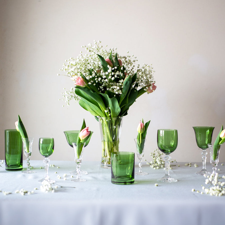 Kalatina Kristallweingläser Olive, 6 Stück, 170ml