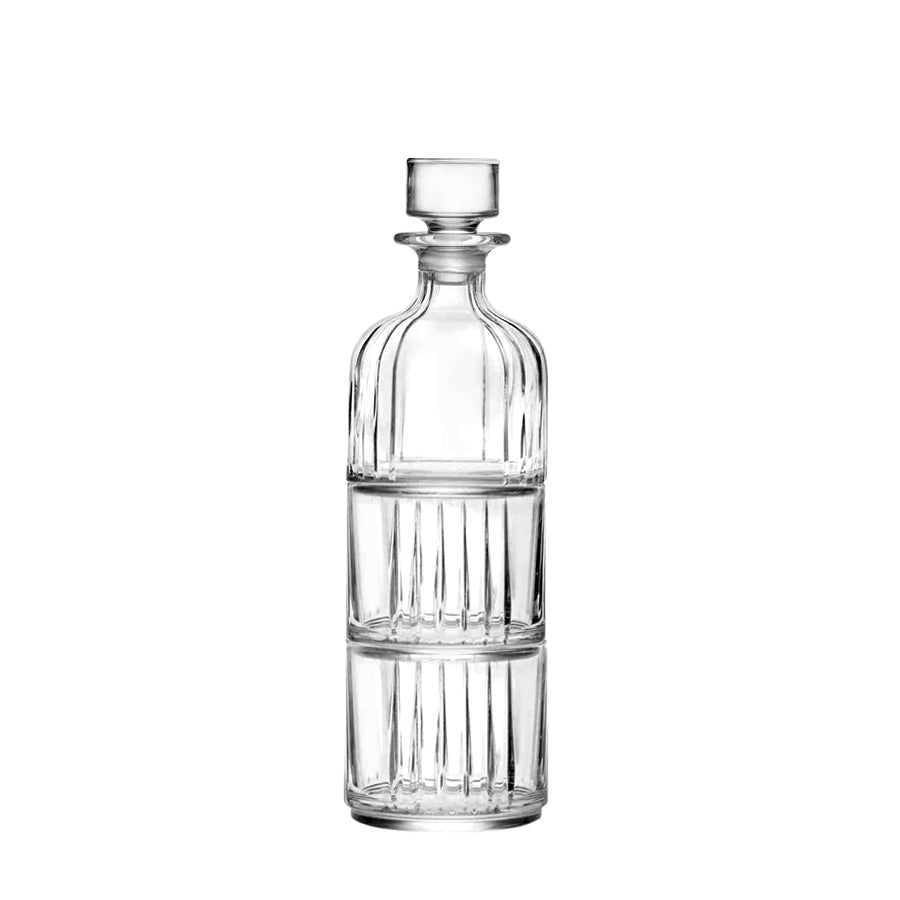 Lakrima Zestaw Karafka + kryształowe szklanki do whisky 3-elementy, 360ml