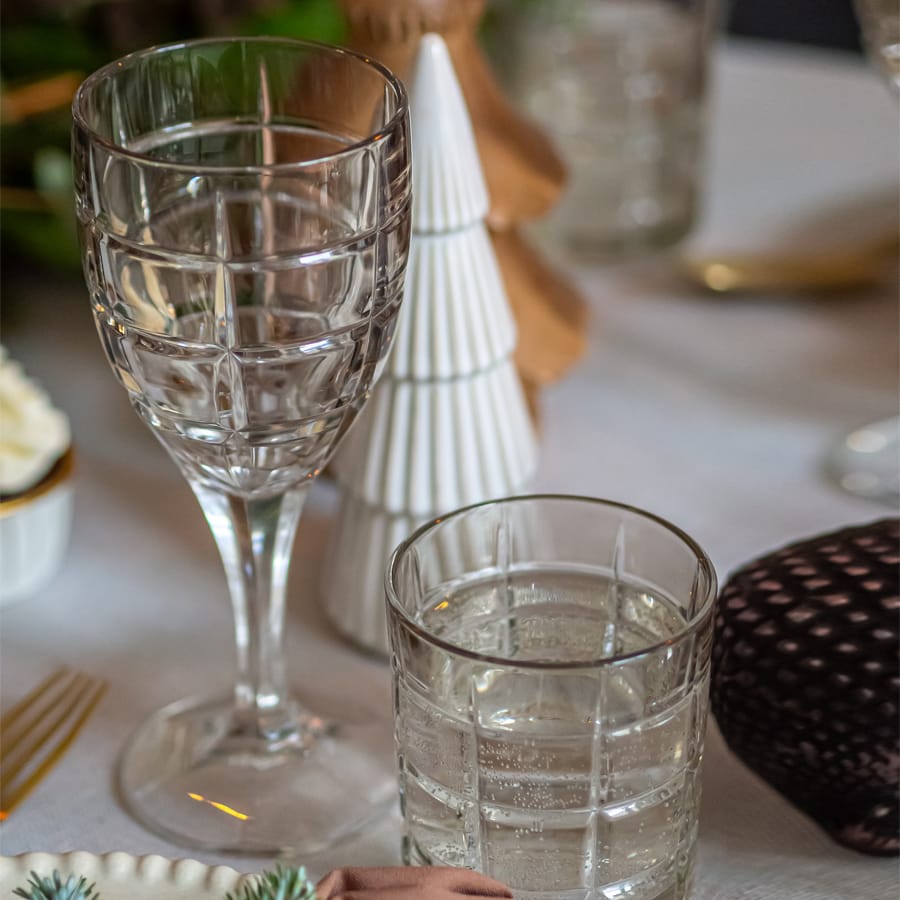 Vaso Nowoczesne kieliszki kryształowe do wina Mokka, 300ml, 6szt