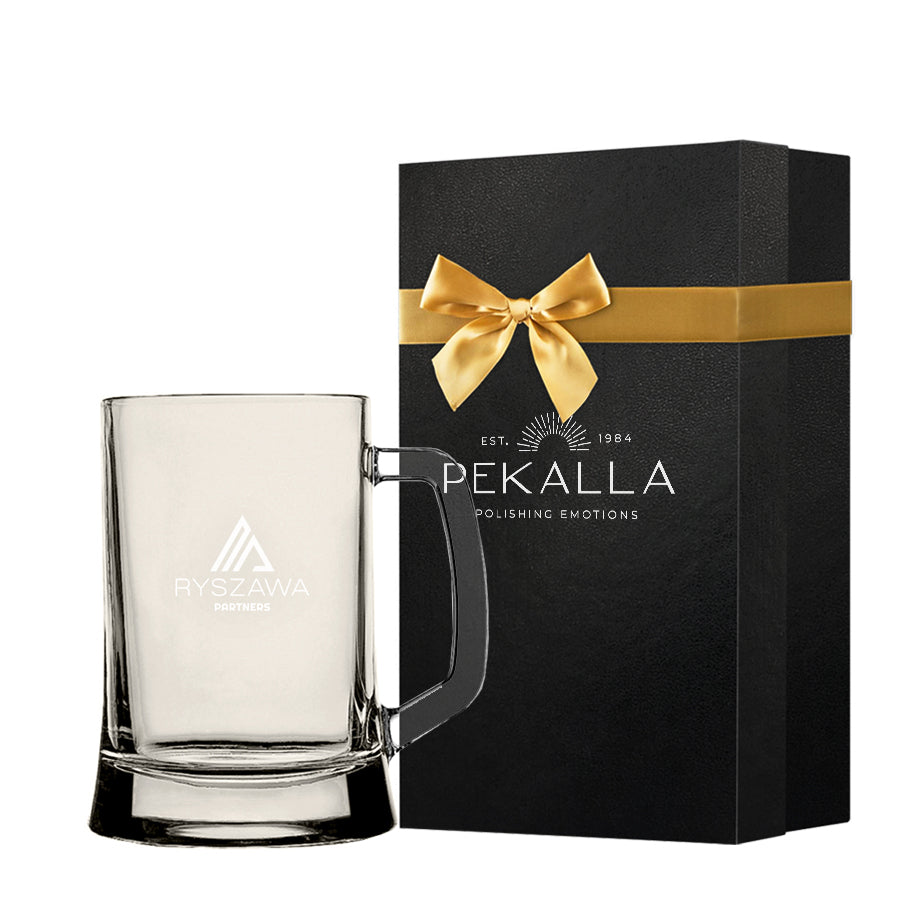 Mokka kufel do piwa z grawerem, w opakowaniu prezentowym, 500 ml