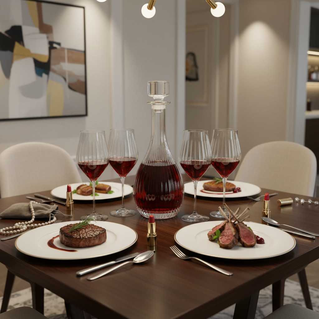 Vaso II Carafe + crystal whiskey glasses Malachite, 2 pcs, 240ml