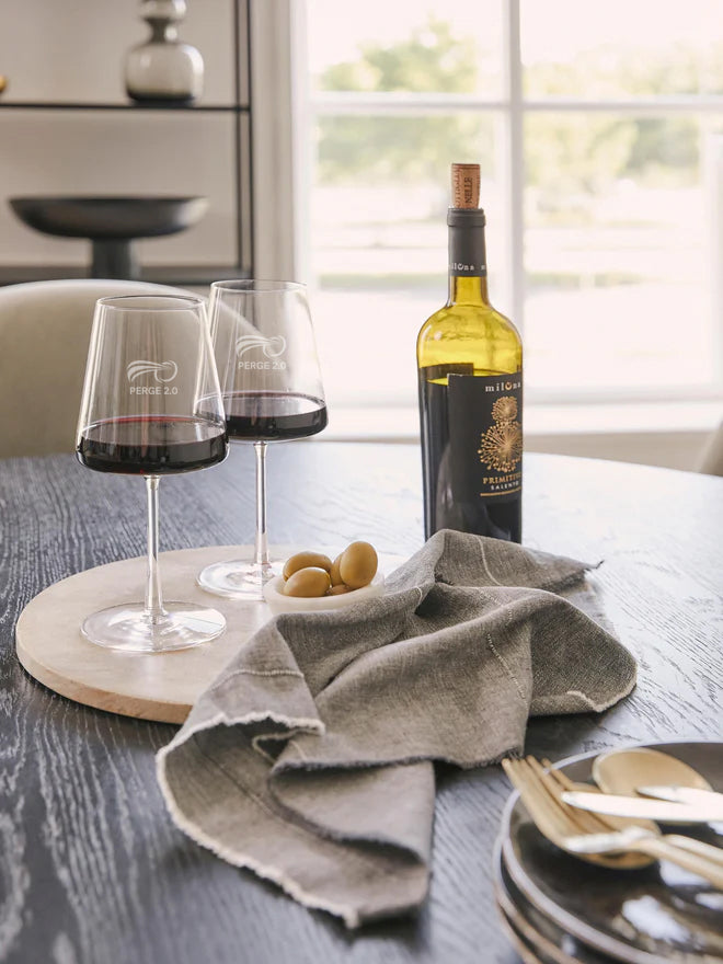 Vaso II Karaffe + Kristall-Whiskygläser Mokka, 2 Stück, 240ml