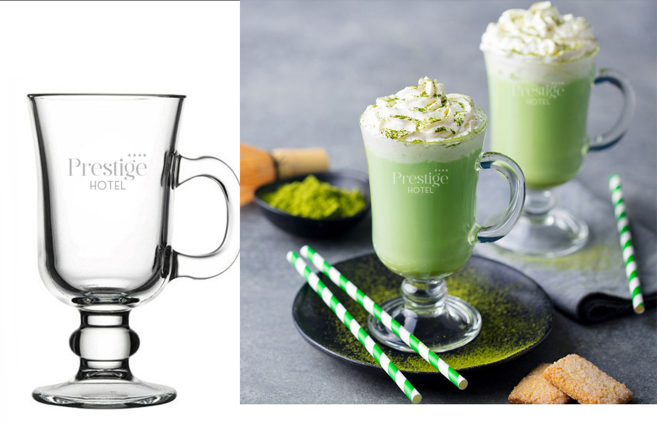 Mokka Szklanka do kawy i herbaty z logo w opakowaniu prezentowym, 240 ml