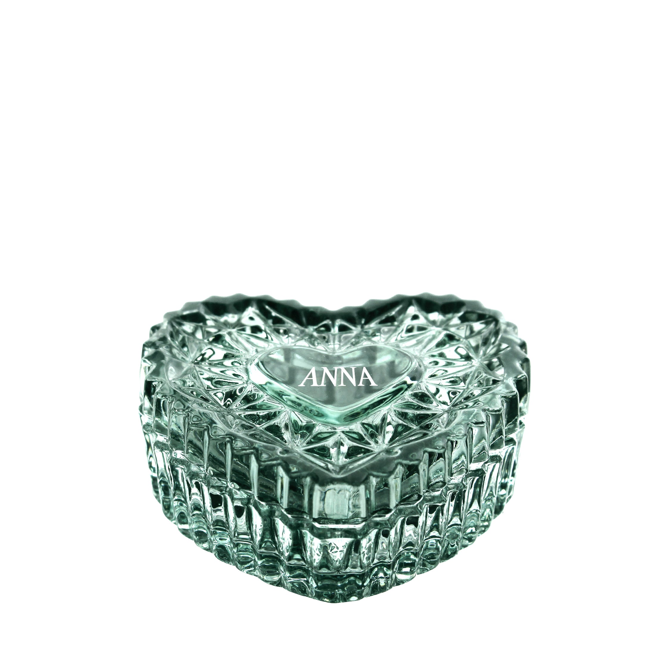 Malachite Crystal box for small jewelry with your initials/name