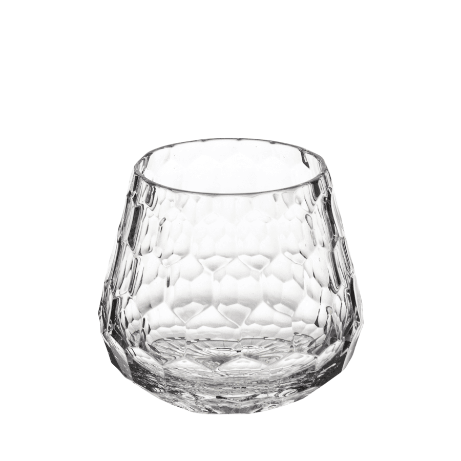Świecznik kryształowy plaster miodu, 8cm