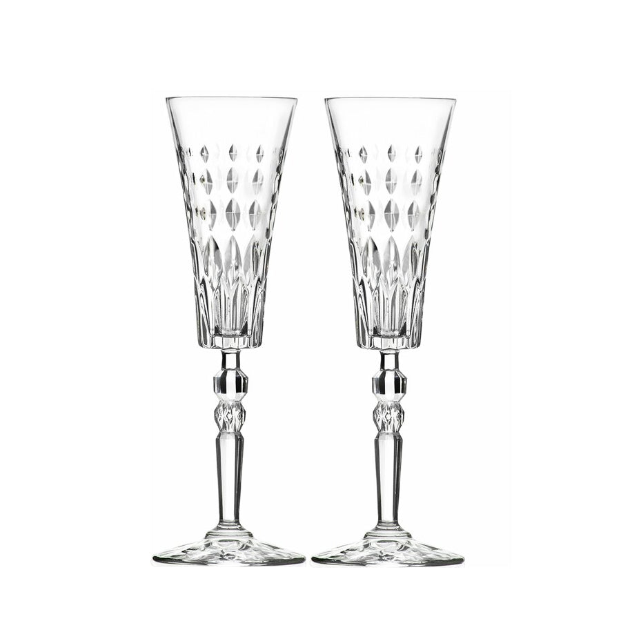 Lavo crystal champagne glasses with engraving, 2 pcs, 140ml