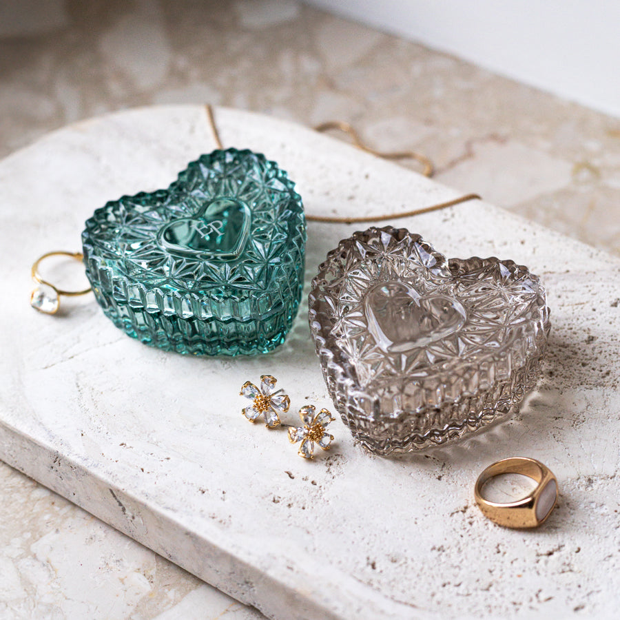 Mokka Kryształowa szkatułka na drobną biżuterię