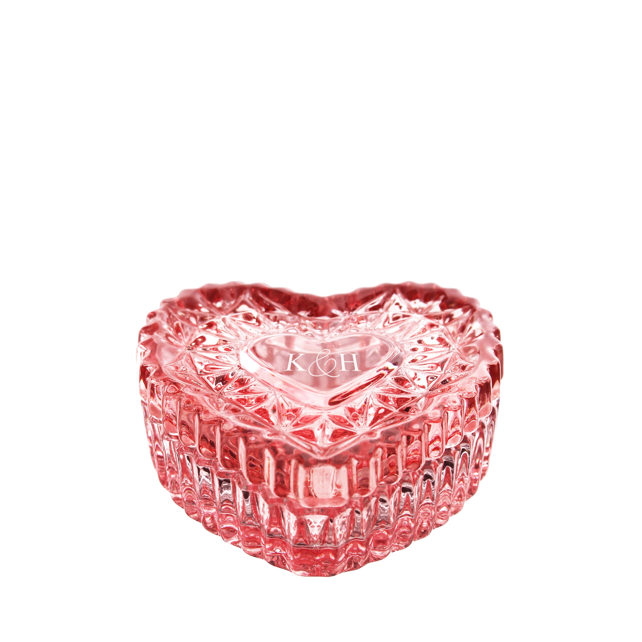 Mokka Crystal box for small jewelry with your initials/name