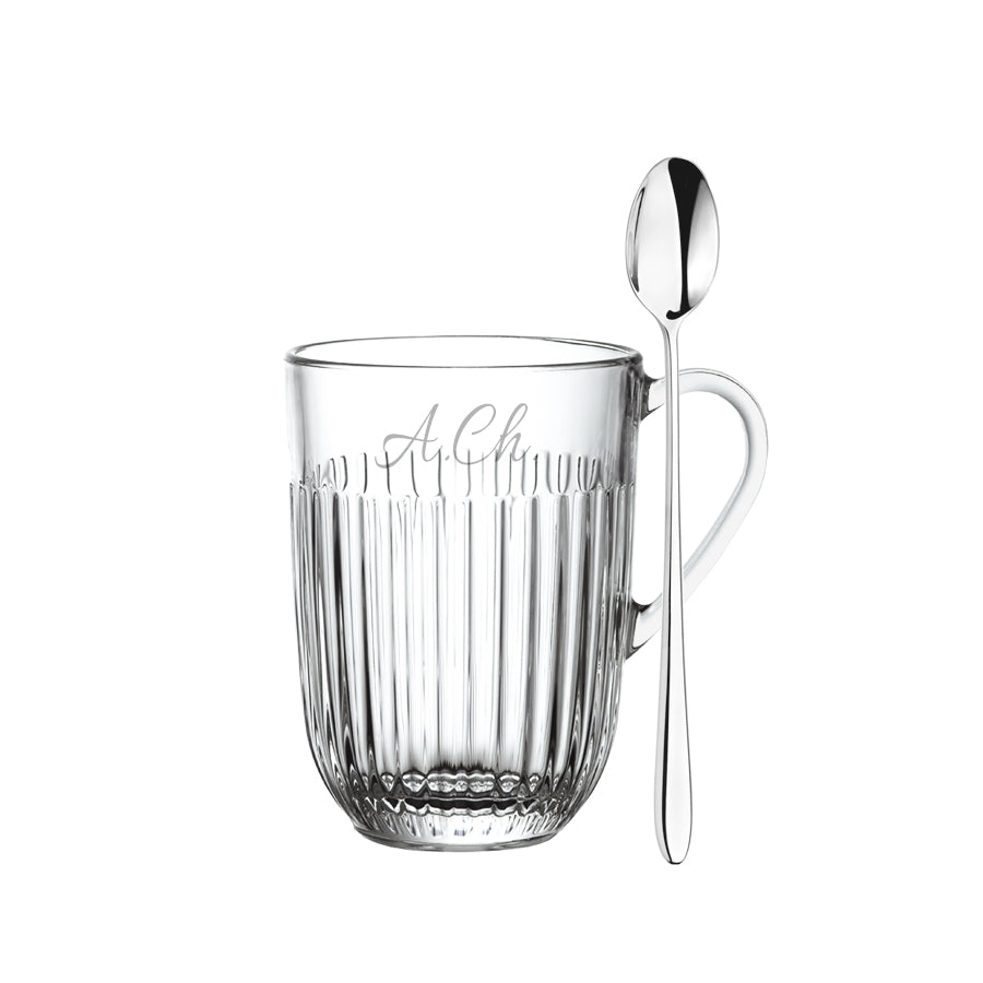 Vida Colorful Verbe wine glasses with engraving, 2 pcs, 400ml