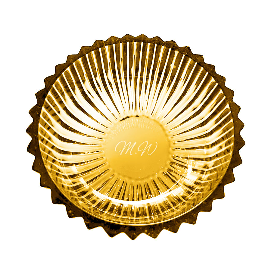 Kryształowa Szkatułka pojemnik na biżuterię lub drobiazgi Amber