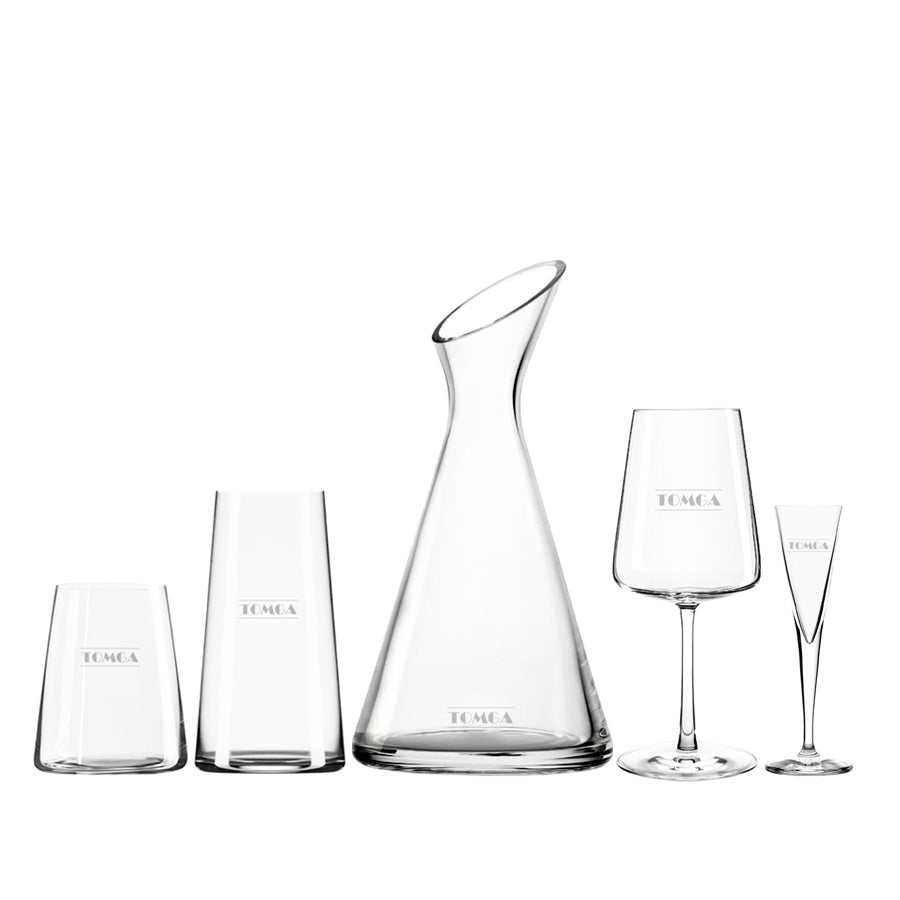 Vaso II Karaffe + Kristall-Whiskygläser Mokka, 2 Stück, 240ml