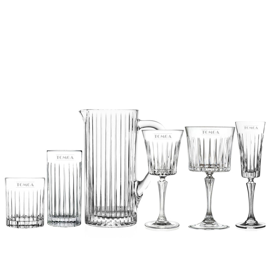 Vaso II Karaffe + Kristall-Whiskygläser Mokka, 2 Stück, 240ml