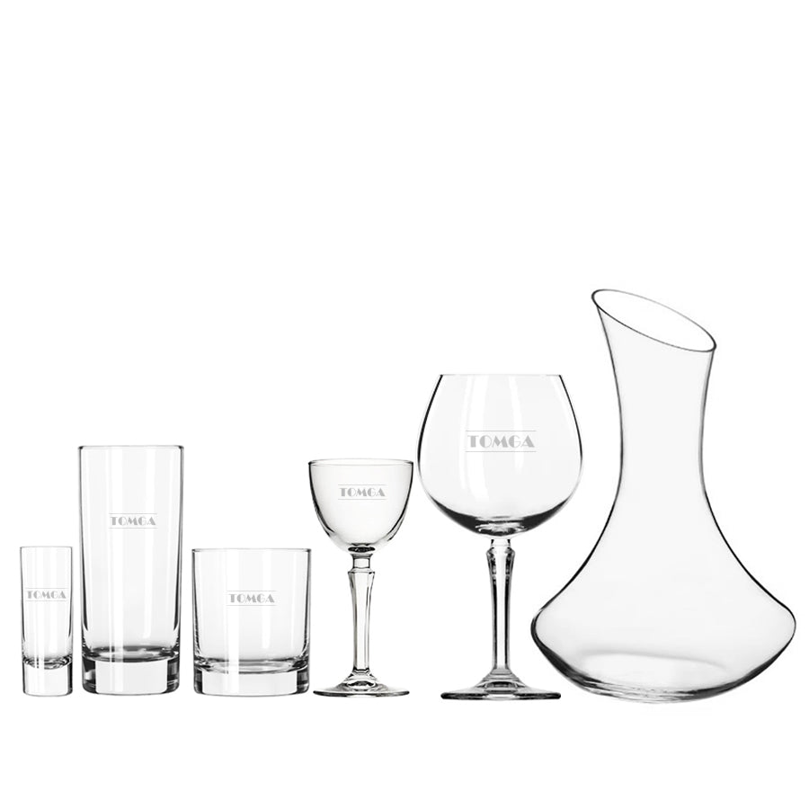 Vaso II Karaffe + Kristall-Whiskygläser Mokka, 2 Stück, 240ml