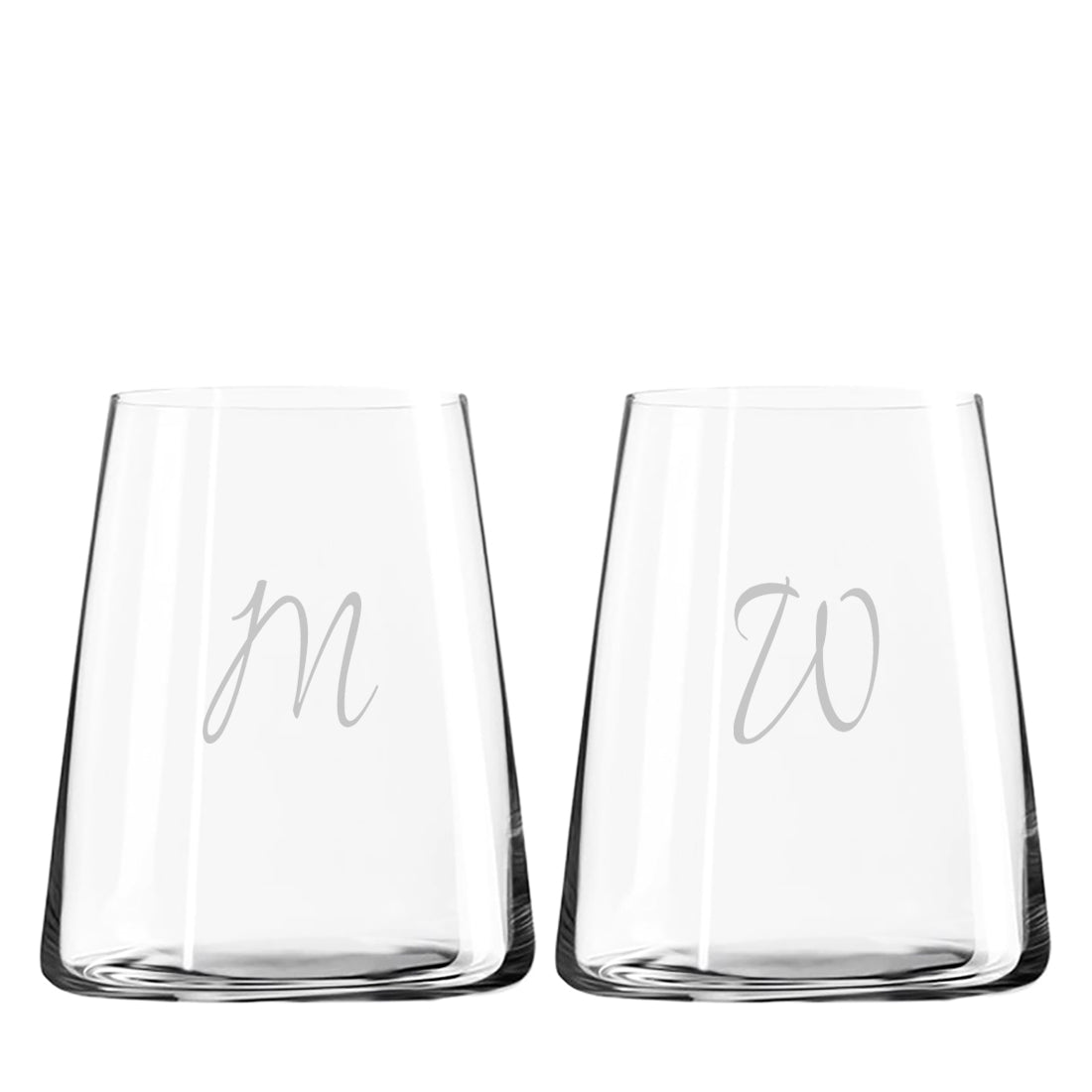 Vida Farbiges Trinkglas Gris, 1 Stück, 380ml