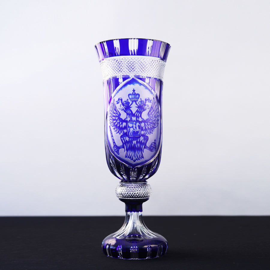 Lavo Kristallvase Kobalt, 38cm