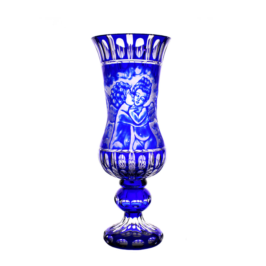 Lavo Kristallvase Kobalt, 38cm
