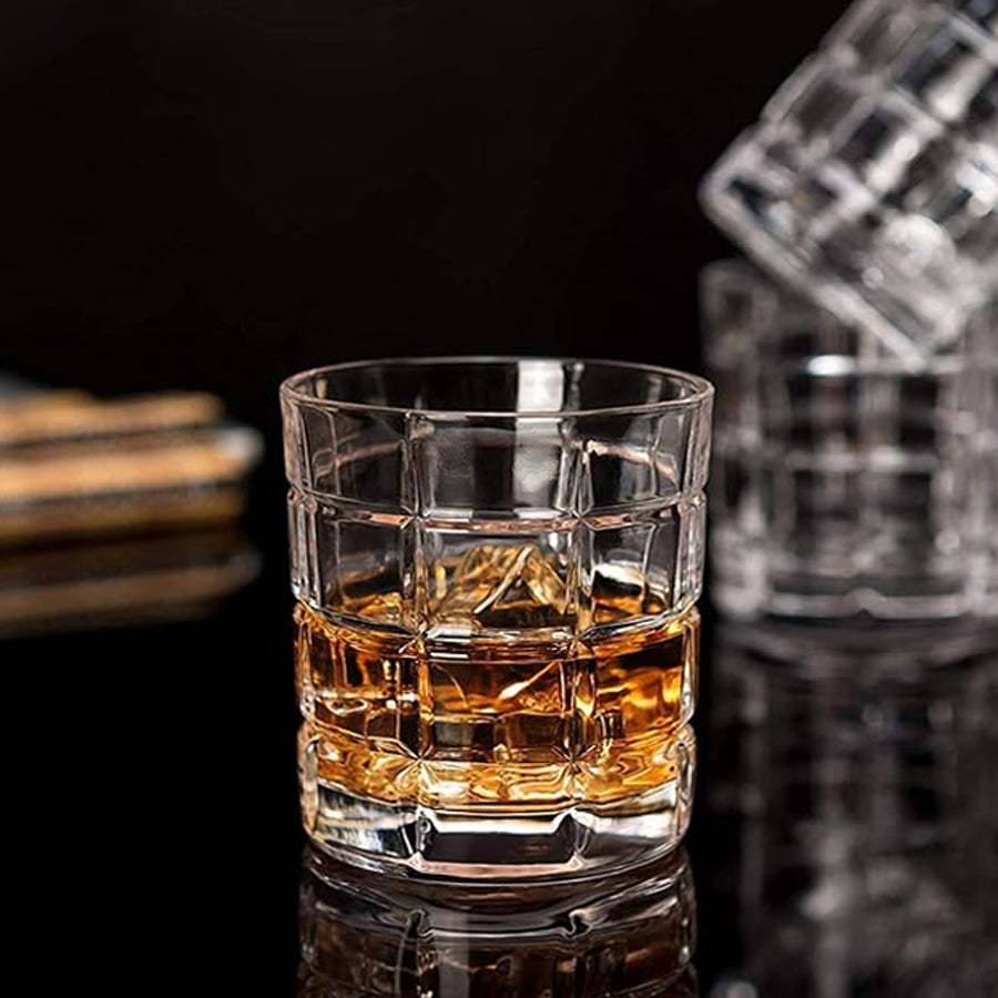 Vaso II Szklanki Kryształowe do whisky z grawerem 2szt, 240ml