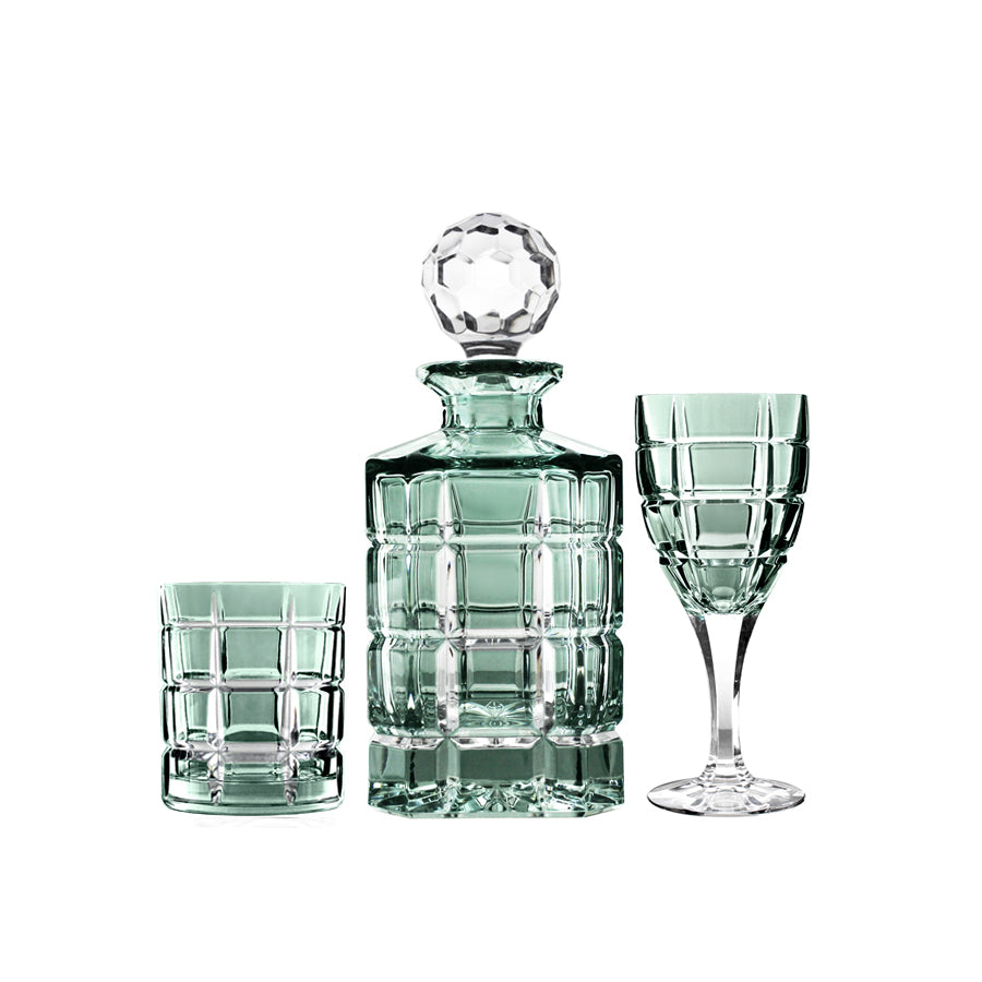 Vaso II Carafe + crystal whiskey glasses Mocha, 2 pcs, 240ml