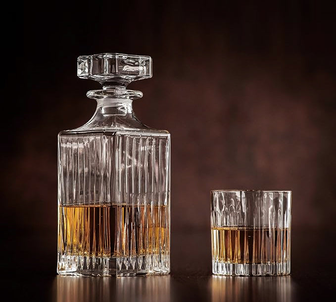 Vaso II Malachite Crystal Whiskey Decanter, 750ml