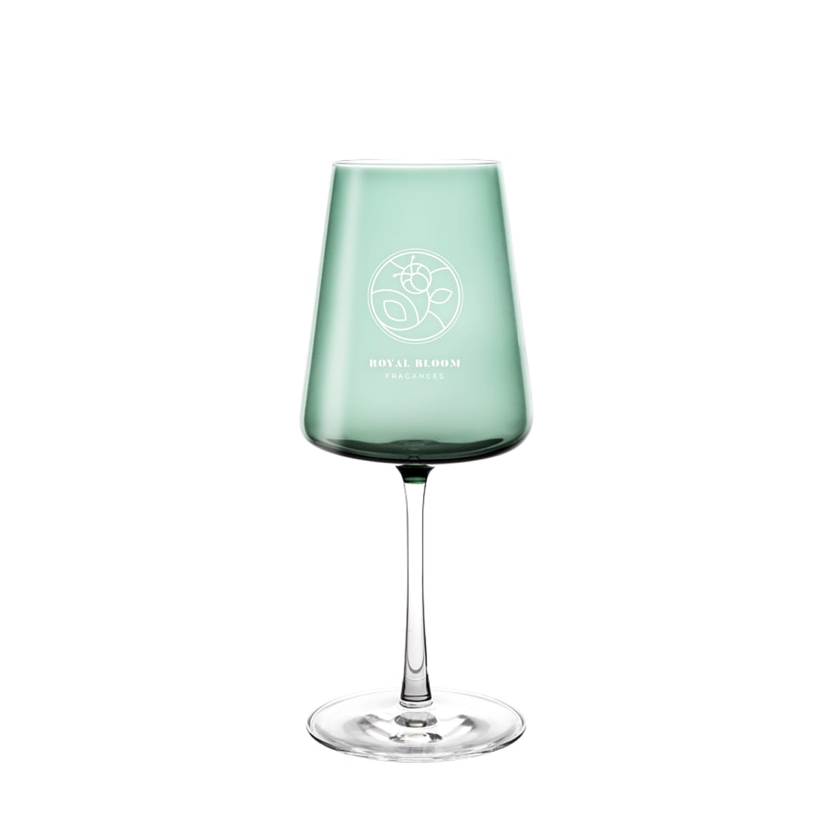 Vida Kolorowy Kieliszek do wina Malachit z grawerem, 1szt, 400ml