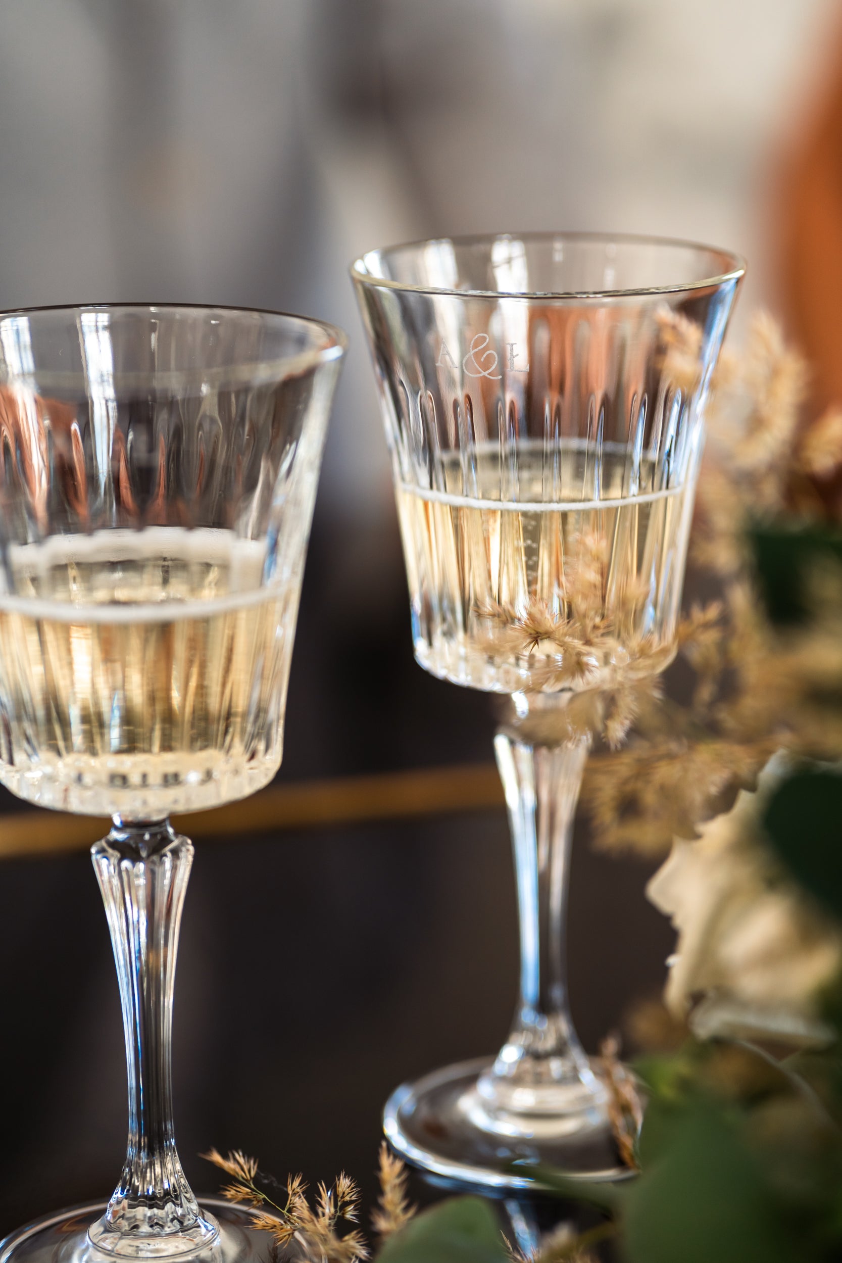 Lavo crystal wine glasses with engraving, 6 pcs, 300 ml 