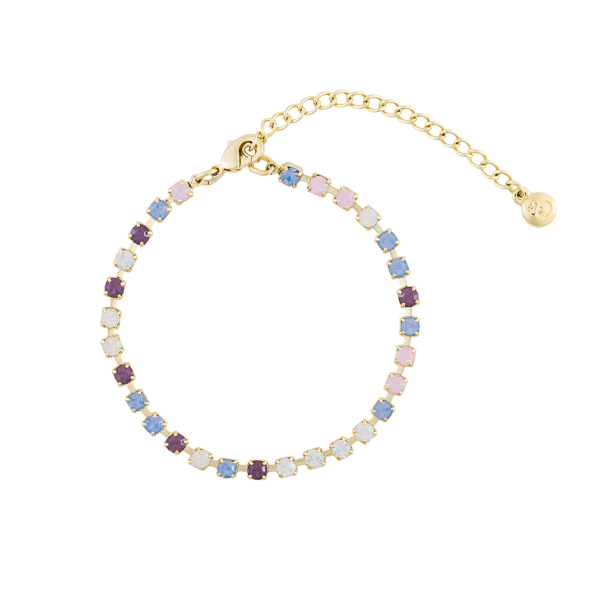 Mokka Crystal box for small jewelry with your initials/name 