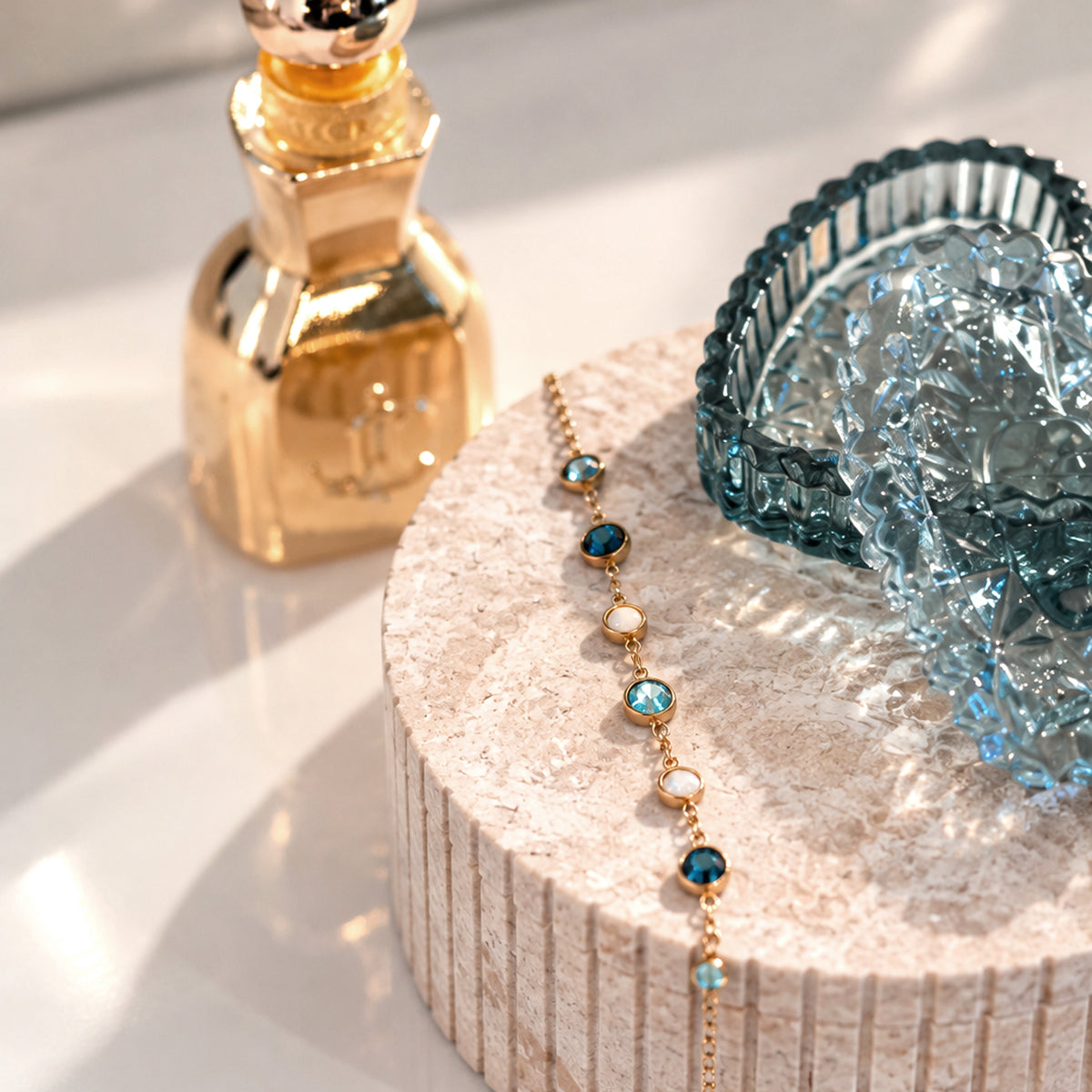 Malachit-Kristallschatulle für kleinen Schmuck