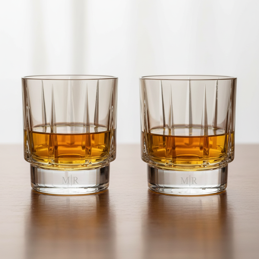 Mocha Crystal whiskey glasses, 2PCS, 300ML 