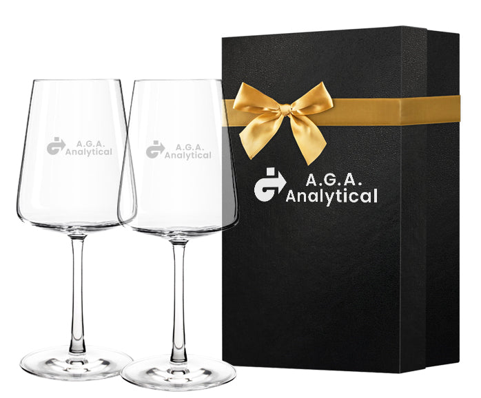 Biznesowy gift Kieliszki do wina VIDA  2 szt z logo firmy 400 ml