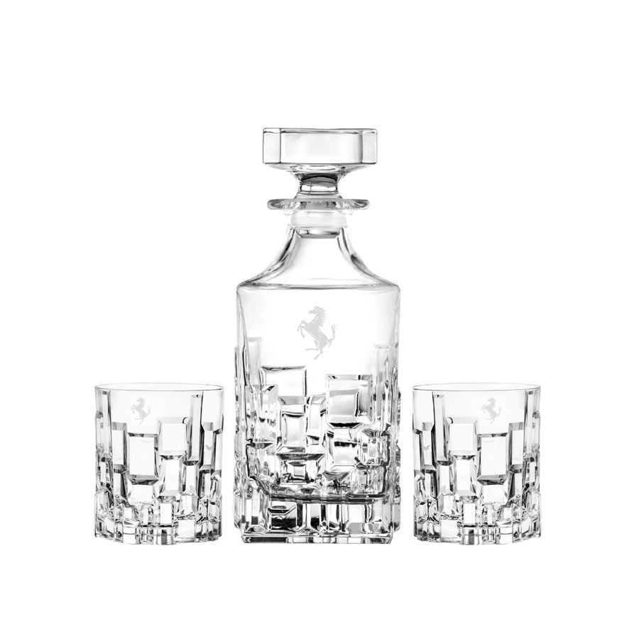 Vaso II Karaffe + Kristall-Whiskygläser Mokka, 2 Stück, 240ml