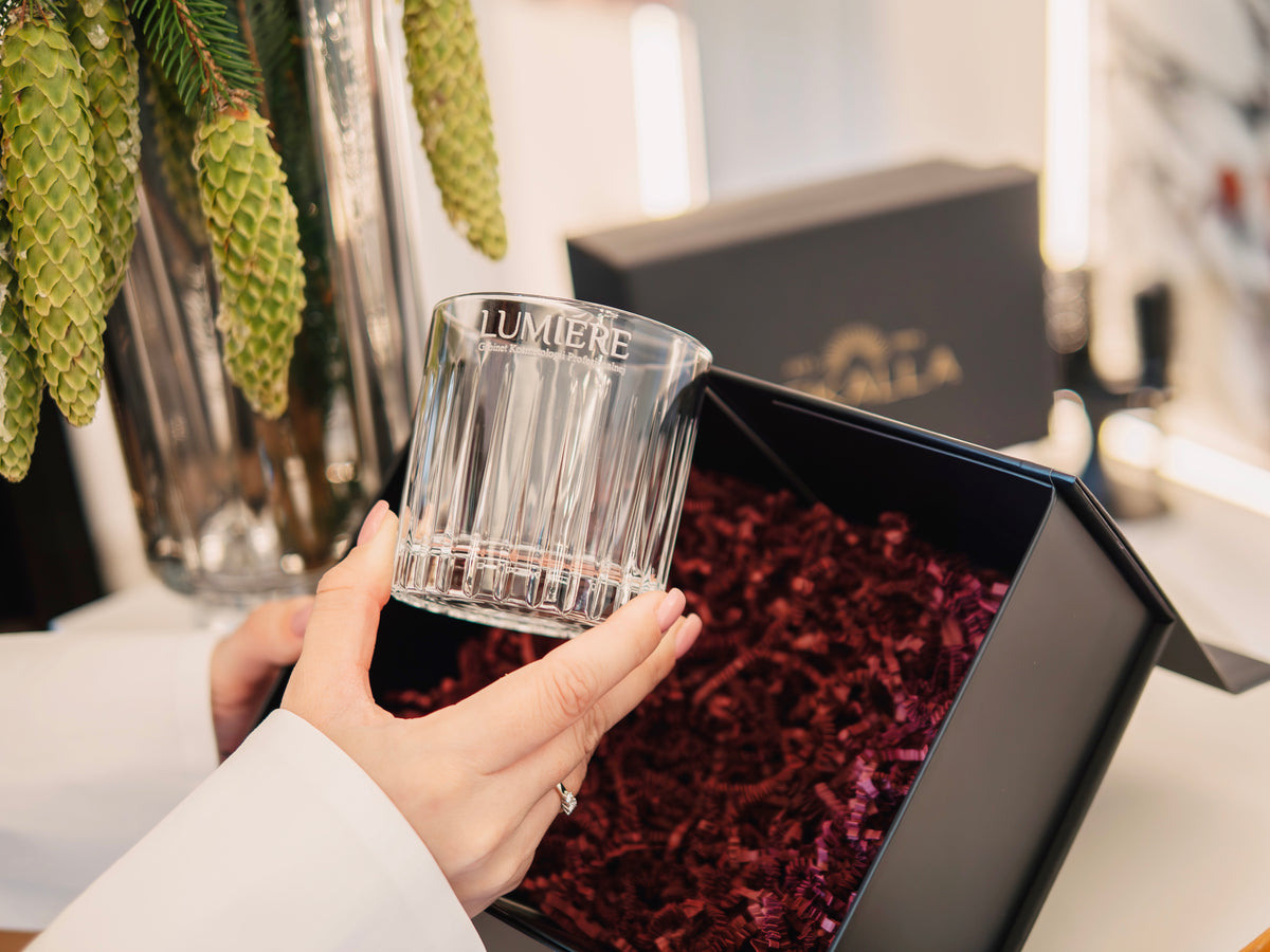 Lavo crystal whiskey glasses with engraving, 2 pcs, 240ml 
