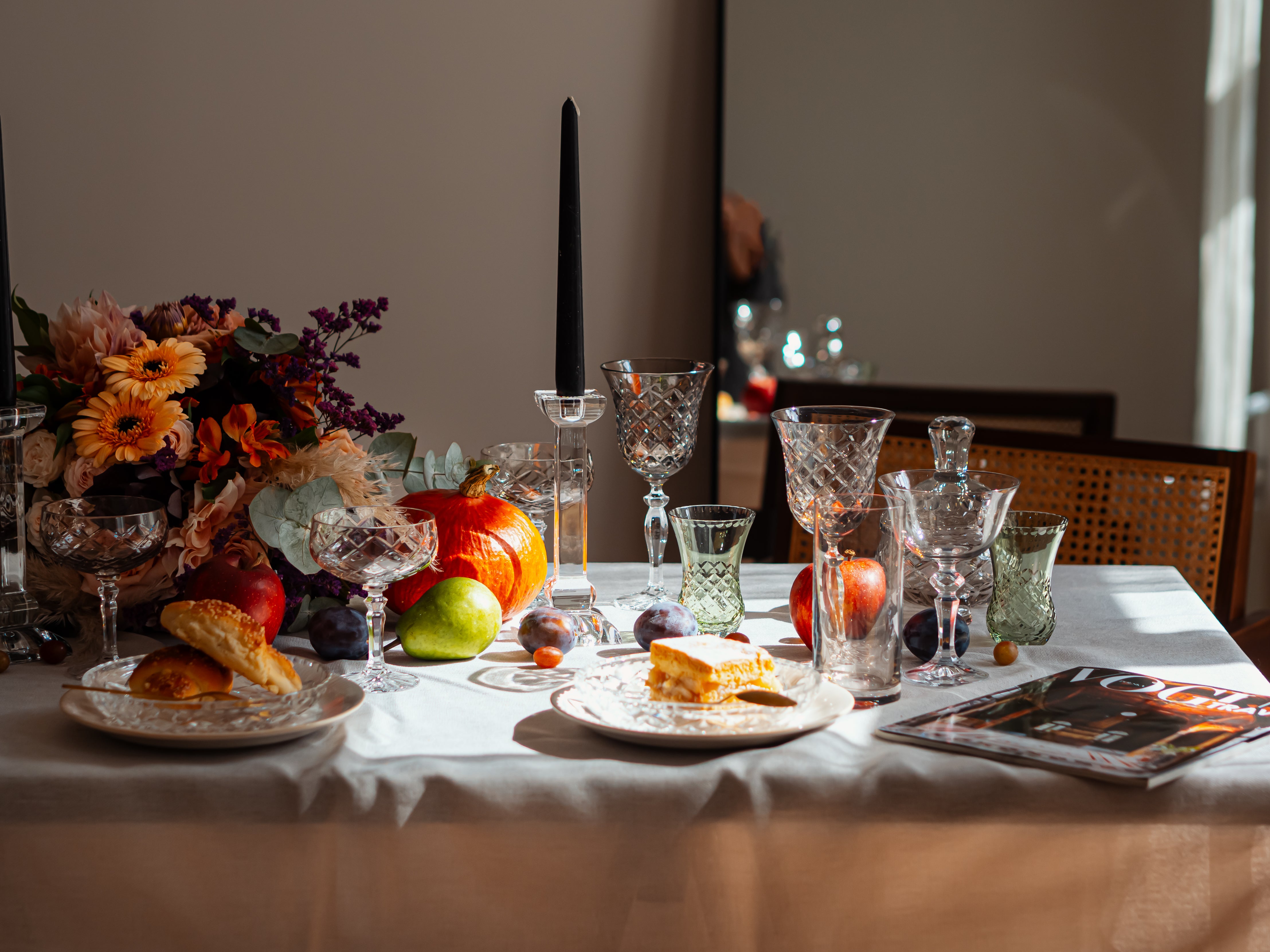 Kalatina Mokka Set aus Kristallgläsern für Wein 2 Stück, Champagner 2 Stück, Wodka 2 Stück