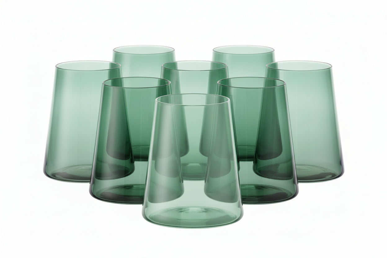 Vida Farbiges Trinkglas Fresca, 1 Stück, 380 ml 