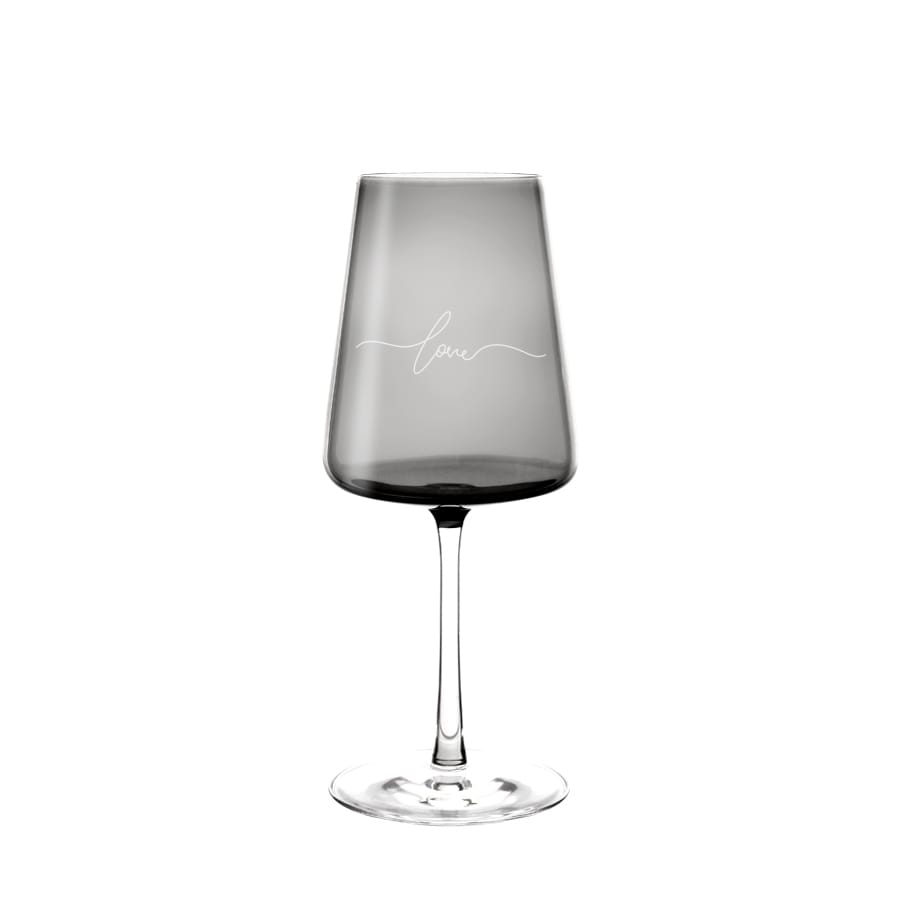 Vida Kolorowy Kieliszek do wina Gris z grawerem, 1szt, 400ml