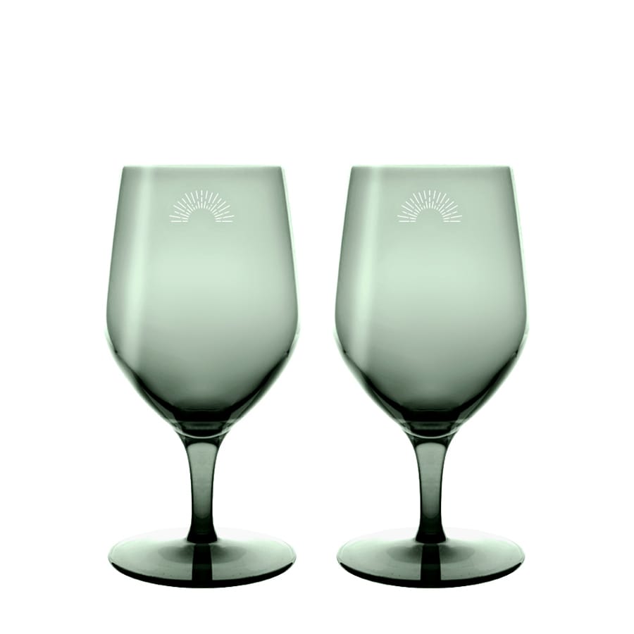 Vispera Kolorowy Kieliszek do Piwa lub wody Malachit z grawerem, 2szt, 450ml