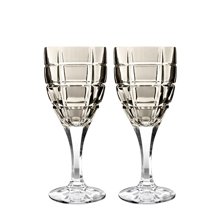 Vaso II Nowoczesne kieliszki kryształowe do wina Mokka, 300 ml, 2szt
