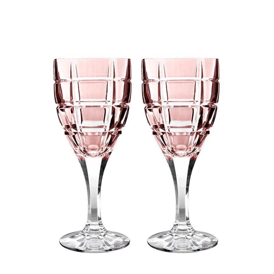 Vaso II Nowoczesne kieliszki kryształowe do wina Salmo, 300 ml, 2szt