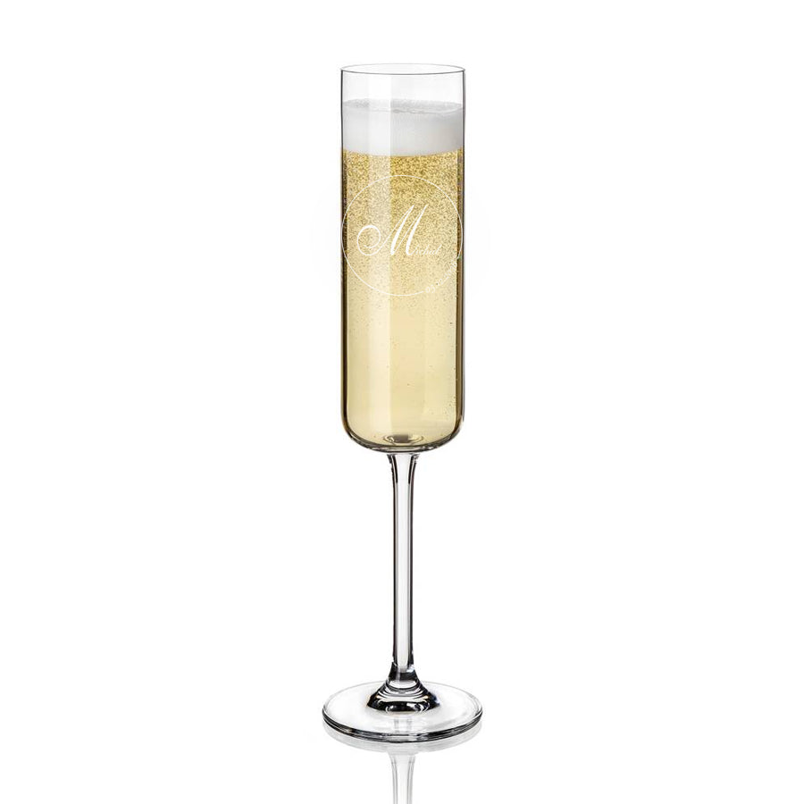 Vida Colorful Champagne Glasses Prosecco Mist with Engraving, 2pcs, 240ml 