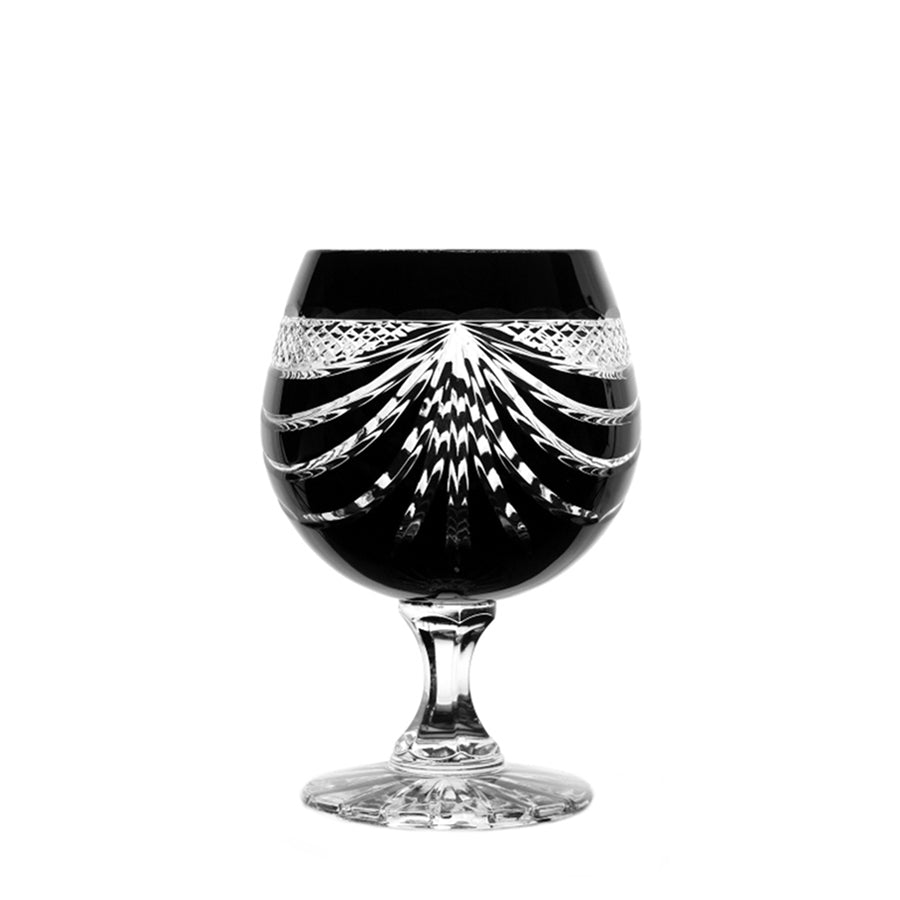 Kieliszki kryształowe do koniaku czarne Outlet, 6szt, 250ml