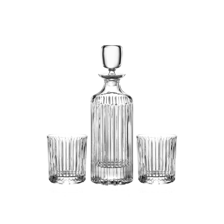 Zestaw Karafka + szklanki kryształowe do whisky, 2szt