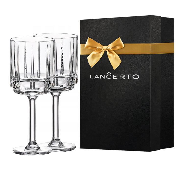 Biznesowy gift Kieliszki do wina/wody LINEA  2 szt z logo firmy